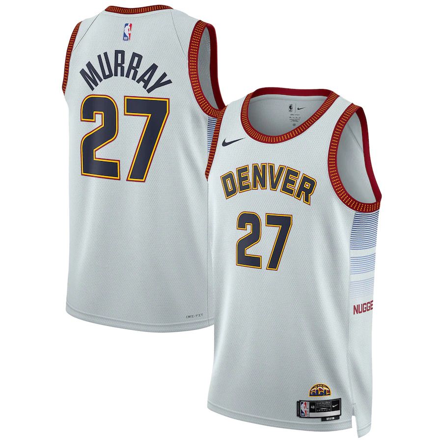 Men Denver Nuggets #27 Jamal Murray Nike Silver City Edition 2022-23 Swingman NBA Jersey